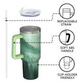thumbnail image 4 of OBREWU Misty Forest Landscape Tumbler with Handle and Lid,Misty Forest Landscape 40oz Double Wall Vacuum Insulated Tumbler,Cups Gift for Women and Men, 4 of 7