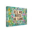 thumbnail image 2 of Trademark Fine Art 'All We Need is Love Floral' Canvas Art by Charlsie Kelly, 2 of 3
