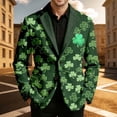 thumbnail image 2 of St. Patrick'S Day Saint Patrick'S Day Print Corduroy For Men Casual Holiday Celebration Suit Jacket, 2 of 4