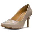thumbnail image 3 of Zapatilla Para Dama Formal Oficina Elegante Charol Clay terracota 24.5, 3 of 8