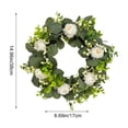 thumbnail image 3 of Nkmbld Spring Door Wreath for Front Door, Artificial Eucalyptus Floral Summer Wreath for Spring Summer Porch Decor, Farmhouse Home Wedding Decoration, 3 of 8