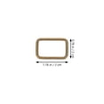 thumbnail image 2 of WEUVEB 100Pcs Rectangle Screw Rings Buckle Purse Hardware Stainless Steel for, 2 of 6