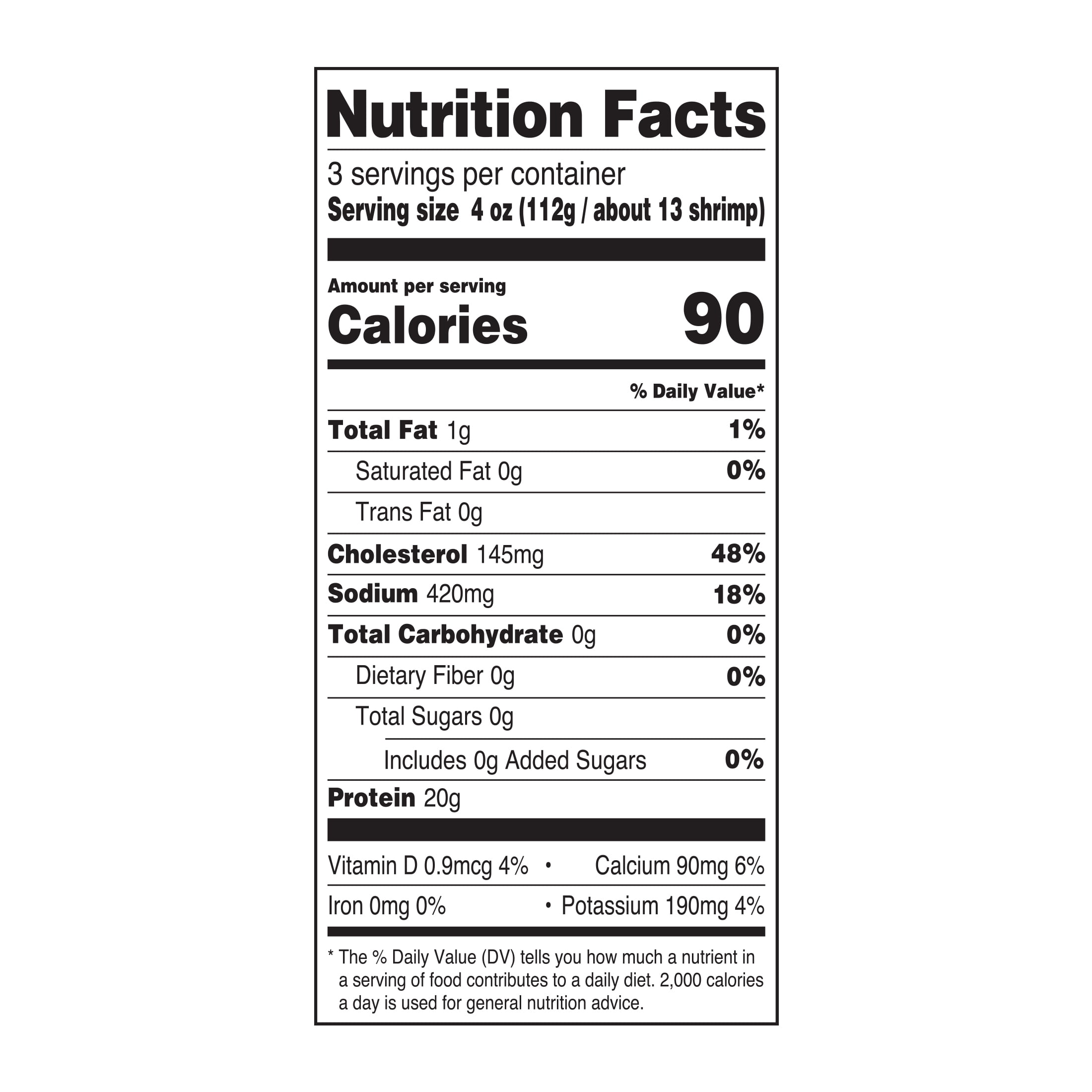 Great Value Frozen Raw Medium Peeled Deveined Tail-on Shrimp, 12 oz (41-60 Count per lb)