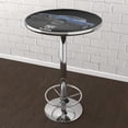 thumbnail image 4 of RAM Truck Blue Bar Table with Adjustable Footrest and Acrylic Top, 4 of 5