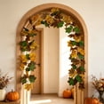 thumbnail image 5 of Artificial Maple Leaf Garland, 69 Inch Faux Vine For Fireplace Door Railing Wall Decor, Halloween Decor Thanksgiving Decor Fall Decor Autumn Harvest Party Holiday Decoration, 5 of 6
