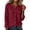 Wine, variant on CQONEPT Long Sleeve Shirt for Women Button Down Blouse Long Sleeve Dressy Casual Cotton Linen Blend Fall Clothes Black L