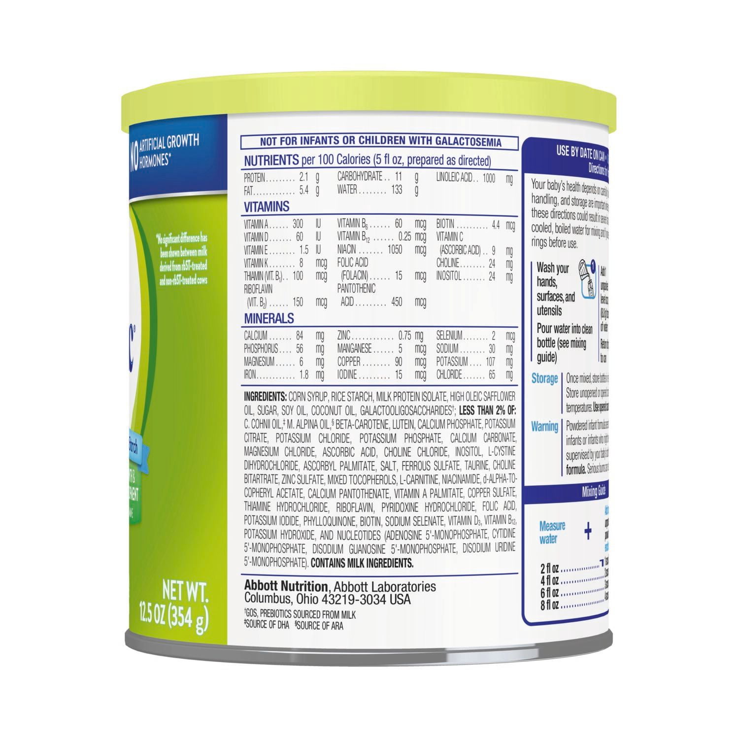 Similac For Spit-Up Infant Formula With Iron, 12.5-oz Can