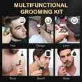 thumbnail image 2 of Beard Trimmer for Men Cordless, 6-in-1 Electric Mens Hair Clippers,Professional Clippers for men, Zero Gapped Grooming Shaving Machine, with LED Display,Nose/Face/Body/Baerd/Clippers and Trimmers set, 2 of 7
