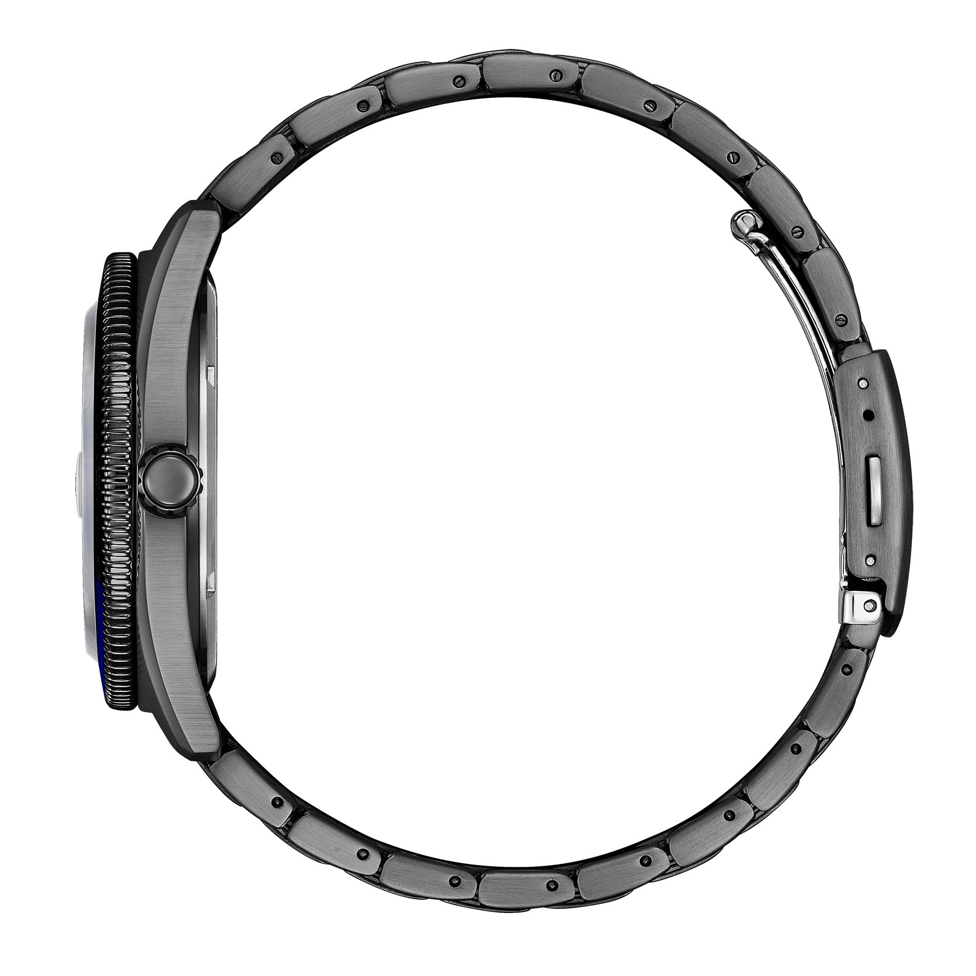 Citizen Men's Eco-Drive Classic Black IP Stainless Steel Orange