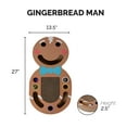 thumbnail image 2 of FurHaven Pet Products Cat Scratcher Gingerbread Man Corrugated Busy Box with Catnip, 2 of 9