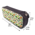 thumbnail image 3 of Lsque Vegetables2 Printed Big Capacity PU Leather Pencil Case Large Pencil Pouch Stationery Pen Bag Pencil Holder for Teen, 3 of 6