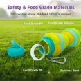 thumbnail image 3 of Botella de agua de silicona plegable de 20 oz estilo donut - Botellas de agua reutilizables para deportes, gimnasio, viajes, camping, senderismo, ligeras., 3 of 5