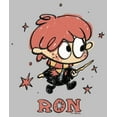 thumbnail image 2 of Women's Harry Potter Ron Starry Cartoon  Graphic Tee Athletic Heather Medium, 2 of 4