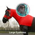 thumbnail image 4 of Resistance Horse Hood Pull-On with Face & Forelock Saver, Lycra Material, All Season, XXSmall - Xlarge sizes, 4 of 6