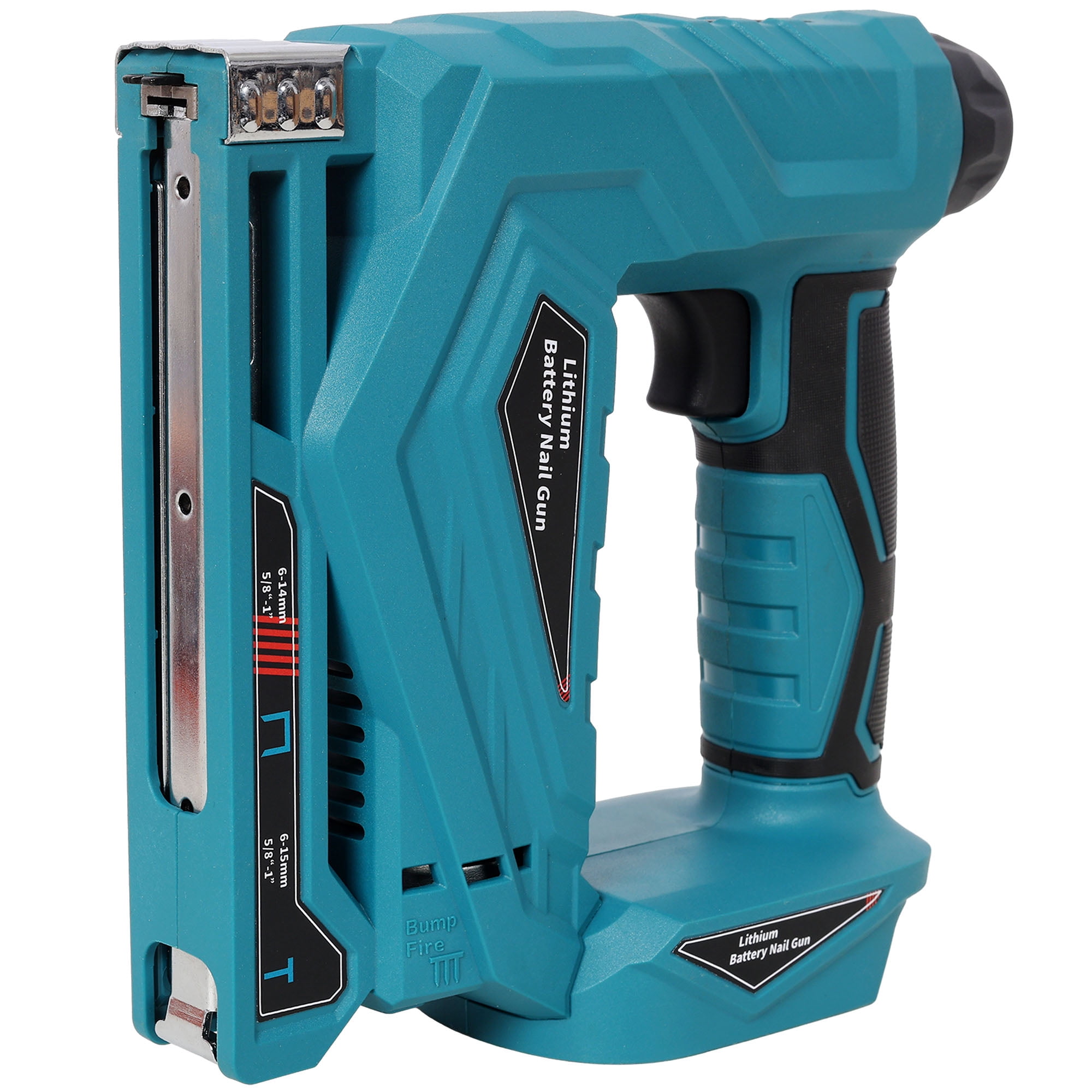 2-in-1 Cordless Brad Nailer & Narrow Crown Stapler, Compatible with 20V MAX Battery, Battery Powered Nail Gun with Safety Lock(battery and charger not included)