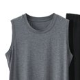 thumbnail image 5 of BaoFuBaoMei Pajamas for Men 2 Piece Set Big and Tall Crew Neck Lounge Sets Tank Top and Shorts Sleepwear Sets Comfy Soft Loungewear with Pockets, 5 of 5