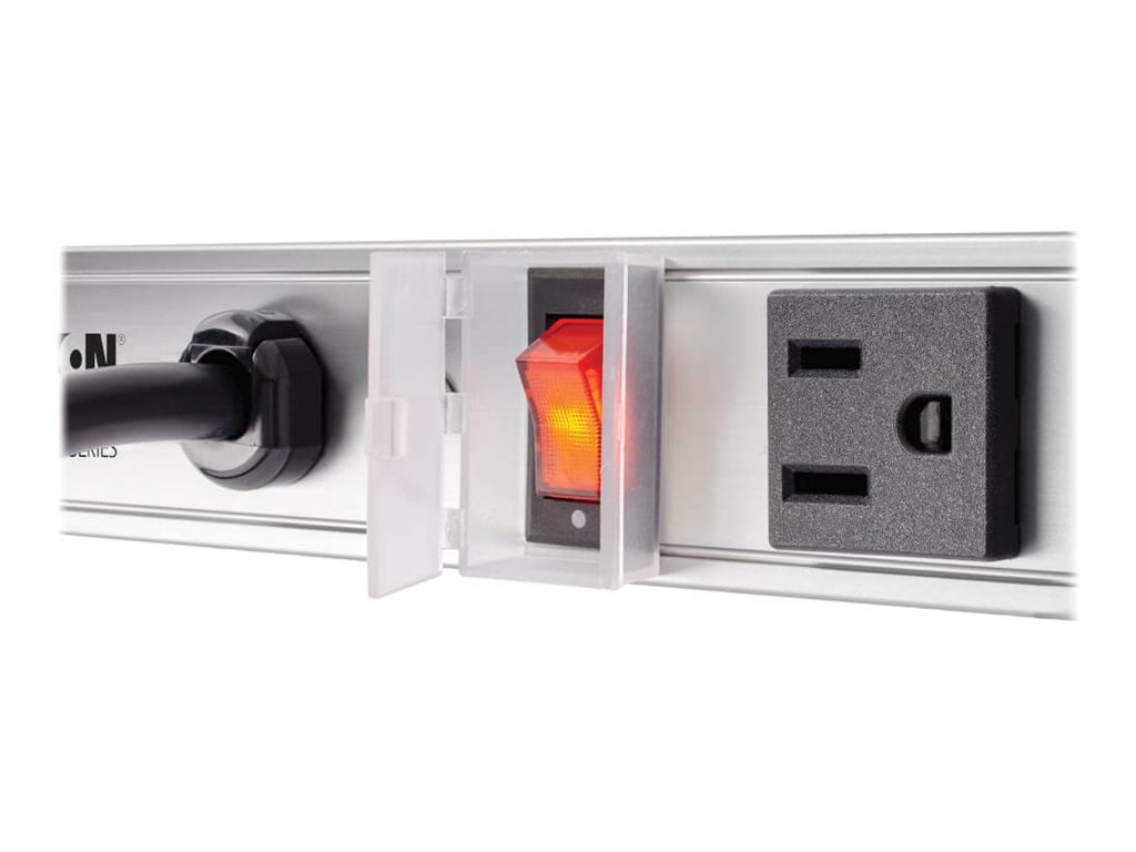 "Tripp Lite 16 Outlet Power Strip, Long Cord 15 ft, 120V, 15A, 48 inch Vertical Housing, Metal (PS4816)"