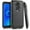 Black, variant on GSA Brushed Hybrid Case for Alcatel 7 Folio, 6062W - Black