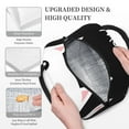 thumbnail image 3 of Xecao Cat Meow Lunch Bag , an insulated, reusable tote bag perfect for adults of all genders, ideal for work, office, picnics and beach trips, 3 of 6