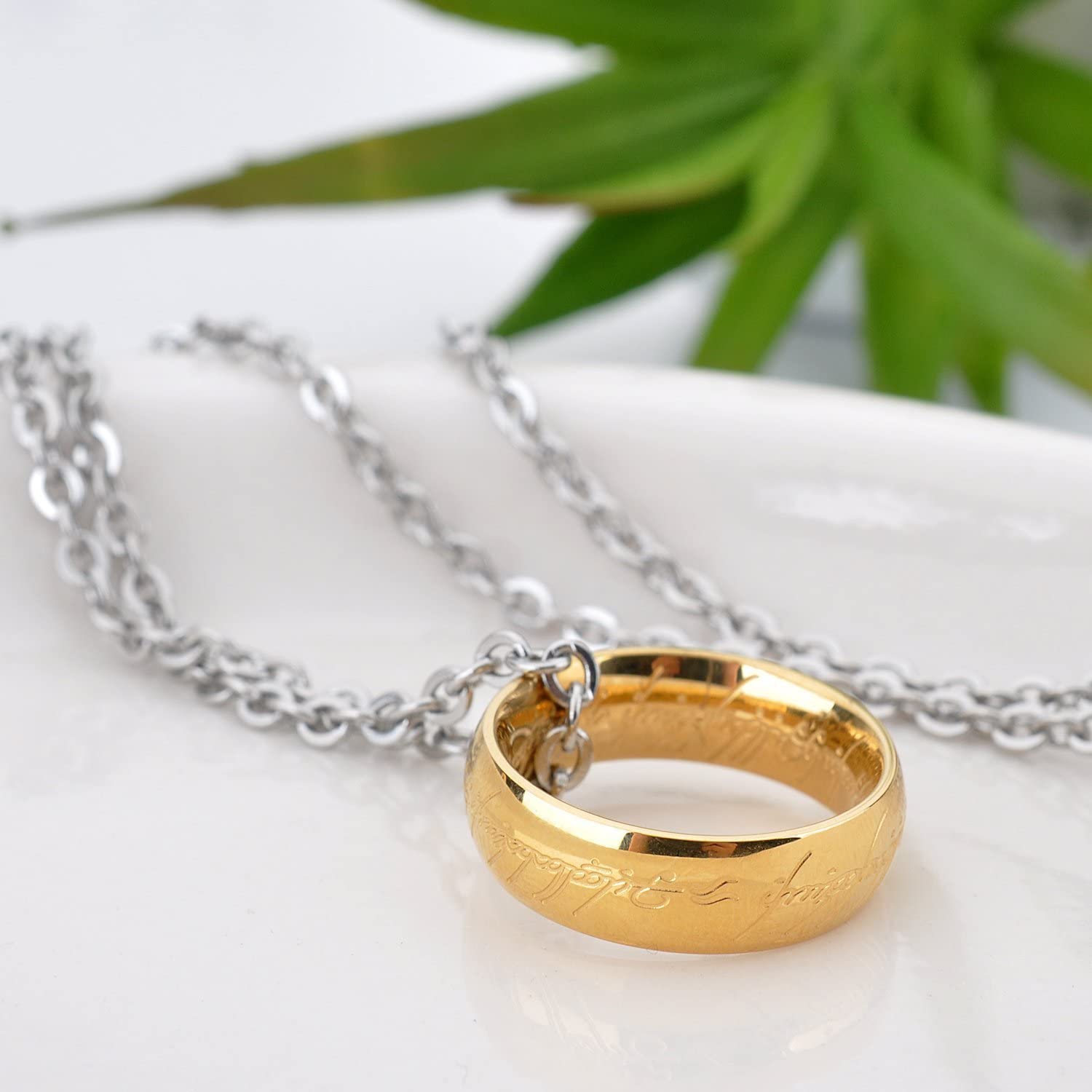 Engraved Gold Plated Stainless Steel 