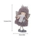 thumbnail image 5 of Injueey Colgantes de Navidad muñeco de peluche decoraciones para árboles de Navidad gris, 5 of 6