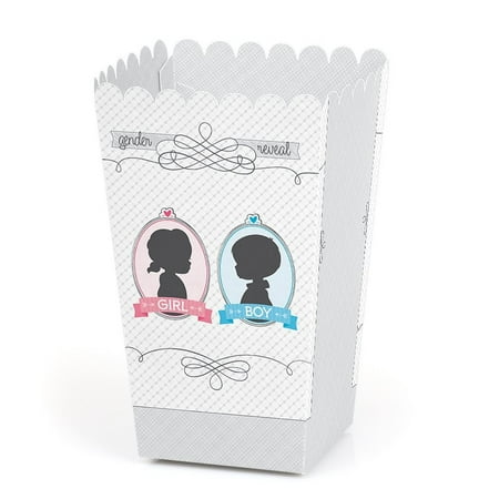 Gender Reveal Baby Shower Favor Popcorn Treat Boxes Set Of 12 Gender Reveal Baby Shower Favor Popcorn Treat Boxes Set Of 12