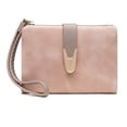 thumbnail image 3 of Laklulu Monedero de estilo corto para mujer, bolso lateral suave de PU esmerilado, 3 of 5