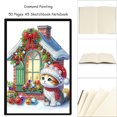 thumbnail image 4 of Kit Cuaderno Pintura Artística Con Diamantes 5D DIY Casa Gato Forma Especial para Amigos, 4 of 9