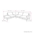 thumbnail image 2 of Paris Premium Fabric Left Facing Sectional Sofa, 2 of 2