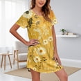 thumbnail image 2 of MEICHEN Summer Sleepshirts for Women Short Sleeve Printed Dress Casual Crewneck Dress Beach & Vacation Loose Fit Nightwear Womens Home Essentials Fashion Clothing, 2 of 4