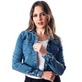 thumbnail image 1 of Chamarra Mujer Gabardina Stretch Acid Wash Obscuro, 1 of 6