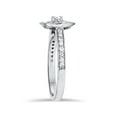 thumbnail image 2 of 1/2ct Double Halo Round Diamond Engagement Ring 10K White Gold, 2 of 3
