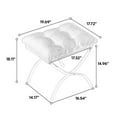 thumbnail image 6 of Lazy Chair with Ottoman – 37.4" Tall – Side Pocket – 250 lb Capacity – Compact Corner Design, 6 of 11