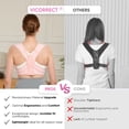 thumbnail image 3 of Corrector de postura Vicorrect para mujeres y hombres (S/M), color rosa, 3 of 8
