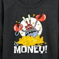 thumbnail image 3 of SpongeBob SquarePants - Mr. Krabs Money - Women's Lightweight French Terry Long Sleeve Shirt, 3 of 6