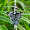 thumbnail image 3 of Rain Chain Gutter Downspout Catcher Outside Water Diverter Decorative Garden Rain Cups Chime Home Decor - 8.85 Feet Long, 3 of 5