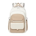 thumbnail image 2 of NexTorq Solid Color Versatile Student Backpack Oxford Cloth Junior High School Student Leisure Travel Bag Large Capacity, 15.6 Inch Laptop Backpack for College, 2 of 5
