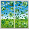thumbnail image 4 of HuiXinOu St. Patrick's Day Static Cling Window Decals 9pcs, Removable Glass Door Decor for Home, Office, Storefront, Green Holiday Trefoil Stickers, 4 of 6