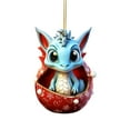 thumbnail image 2 of Xihbxyly Adorno para Árbol de Navidad, Diseño de Dragón Gótico, Decoración Colgante Única de Acrílico, Colores Brillantes, Material Duradero y Resistente a Rayones, Decoración para Fiestas, Fácil Ins, 2 of 3