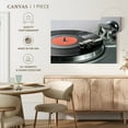 thumbnail image 5 of Elephant Stock Vinyl Record Player Wall Art - Horizontal Canvas Wall Art - Living Room Wall Decor - Music Canvas - Silver And Black Decor - 48" x 32", 5 of 8