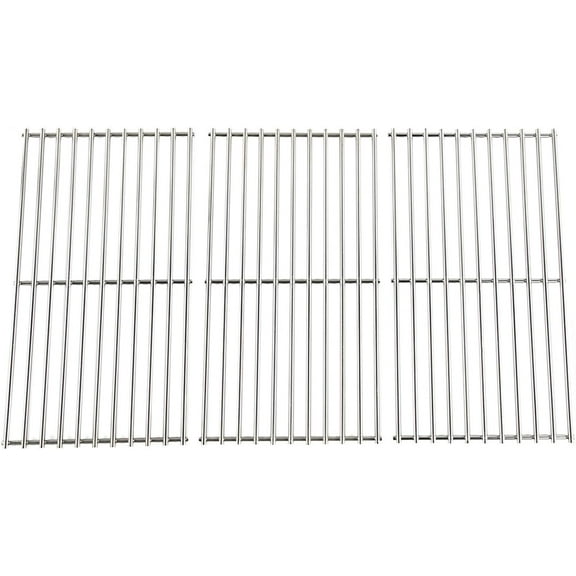 Set of Three Cast Iron Cooking Grids for Dual Fuel Combination Charcoal/Gas Grill Models GBC1490W, BY14-101-001-05, GBC1590W, GBC1690W, BLZ-39980