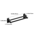 thumbnail image 3 of Qocolhg Wall Mounted Shoe Rack, Shoe Shelf, Towel Holder for Closet, Shoe Organizer Shoes Rack, Storage Organizer, Non Perforated Slipper Rack for Bathroom, Shoe Organizer for Closet, Black, 3 of 6