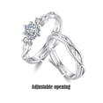 thumbnail image 4 of Couple Rings Adjustable for Wedding Suitable for Couples to Express Love, 4 of 7