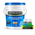 thumbnail image 1 of Impermeabilizante Impercaucho 7 Años Blanco 19 L con Sellador, Resanador 750 ml y Cepillo de Ixtle, 1 of 4