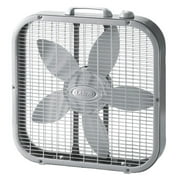 20" Box Fan - with Built-In Carry Handle + 3 Speeds, White