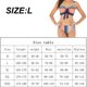 thumbnail image 2 of Conjuntos de bikini para mujer Traje de baño de dos piezas Traje de baño de talle alto con cuello en V Traje de baño de bikini sexy, 2 of 5