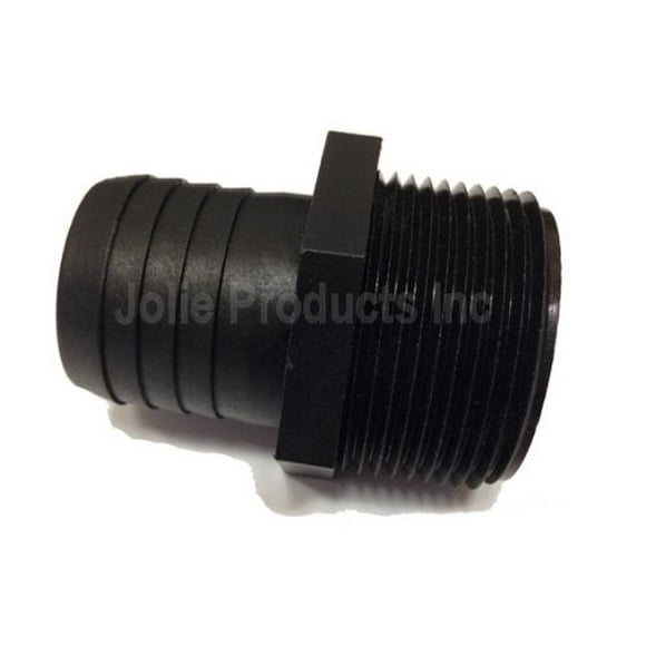 Adaptador de tubo a manguera H2o Gardens A1414P de polipropileno negro