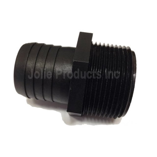 Adaptador H2o Gardens con púas rectas MPT de 1/2 pulgada x BARB de 3/8 pulgadas