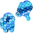 thumbnail image 1 of Among In Us Push Pop Bubble Fidget Silicona Fidget S Autismo Necesidades especiales Alivio del estrés Squeeze Sensory Aliviar el estrés emocional para adultos mayores de 18 años (Tie-Dye Red&Blue) Xemadio CJWUS-6953, 1 of 7