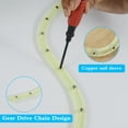 thumbnail image 4 of Woodworking Profiling Strip 2m/78.74inch Rebound Gear-Driven Profiling Strip Flexible Contour Shaping Strip Curve Template Strip with Screws for Complex Shapes Curves, 4 of 10